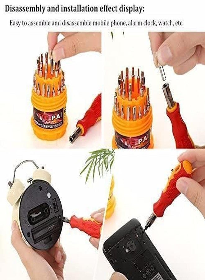 Oblivion Screw Driver Kit - Magnetic 31 in 1 Screwdriver Tool Set, Repairing Tools for Electronics & DIY Home Use - Compact, Portable & Multi-Head Bit Set for DIY Repairs and Maintenance (Pack of 1) - Image 3