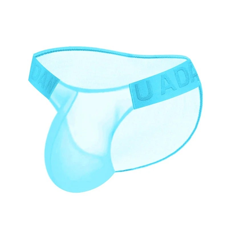 Orlvs Men's Low-Rise Briefs – Chinese-Style Transparent Waistband, Breathable Cotton Underwear for Everyday Comfort
