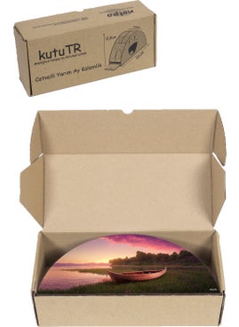 KutuTR Wooden Vip Landscape Desktop Pen Holder Organizer with Rainbow Ruler, Mounted Boxed  - Image 3