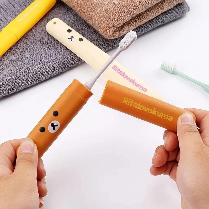 Anti-Bacterial Toothbrush Cover Universal Size for Home and Travel Multi Color (Pack of 2) - Image 2