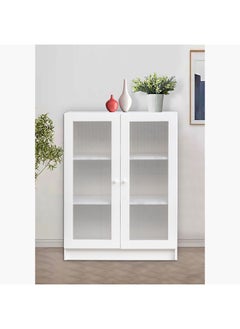 Home Box وحدة تخزين متعددة الأغراض 3 طبقات من فرانكفورت مع بابين أكريليك 80 × 106 × 29.5 سم  - Image 1