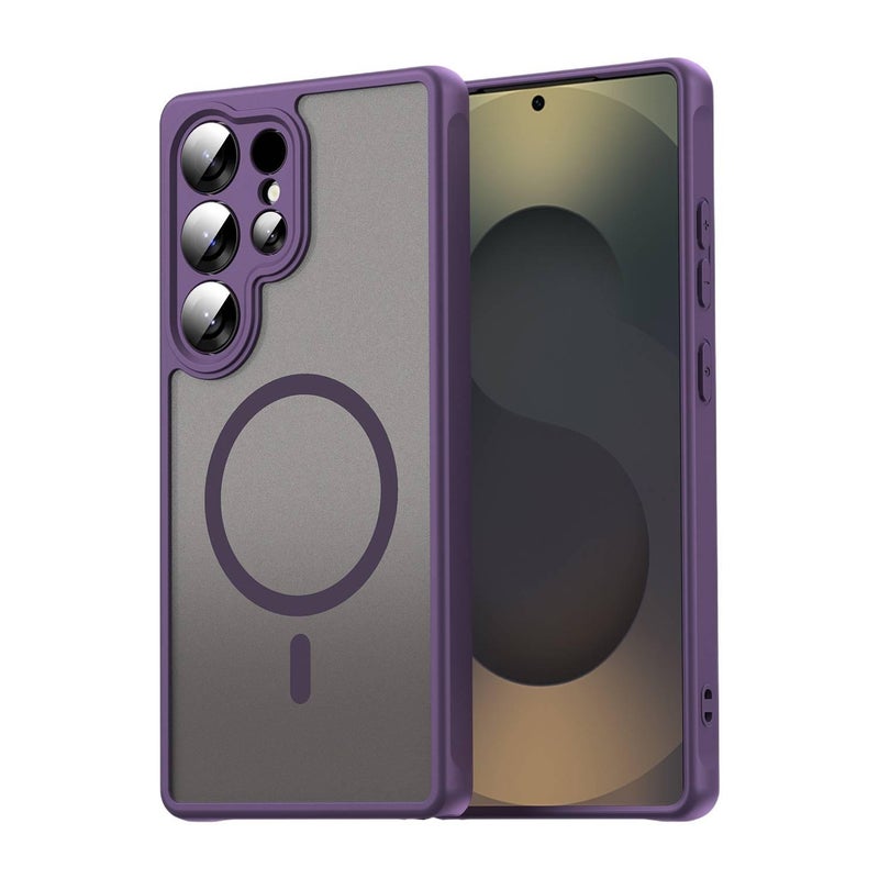 MagSafe Case , Cover for Samsung Galaxy A16 , Purple , Skin Feel , for Tabletop Use - Image 1
