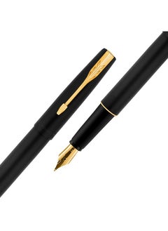 PARKER Frontier Matte Black Gold Trim Fountain Pen | Perfect For Professional Use | Elite Pen For Corporate Purposes  - Image 4