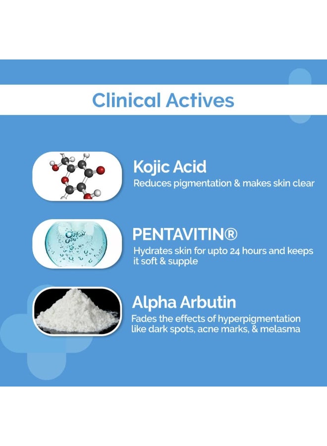 THE derma Co غسول الجسم اليومي المشرق بتركيز 1% من حمض الكوجيك مع ألفا أربوتين للبقع الداكنة والتصبغات - 250 مل - Image 5