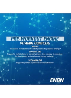 Evlution EVL Intense Pre Workout with Creatine - ENGN Energizing Pre Workout for Men Powder Drink for Lasting Energy Focus and Recovery - with Beta Alanine Caffeine and L Theanine - Blue Raz  - Image 5