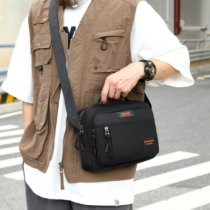 Men'S Bag Oxford Cloth Shoulder Bag Middle-Aged Men'S Bag Dad Crossbody Bag Business Casual Men'S Bag Horizontal Backpack - Image 4