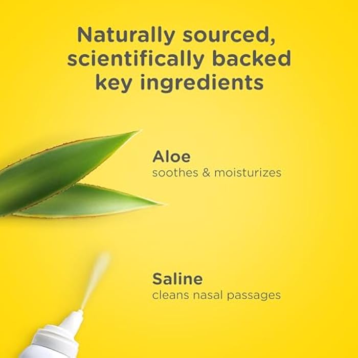Zarbee's Soothing Saline Nasal Mist with Aloe, 3 fl oz | For Ages 0+ Months, Saline Spray, Clears Out & Moisturizes Noses, Loosens Mucus, Clears Nasal Passageways, Drug-Free - Image 2