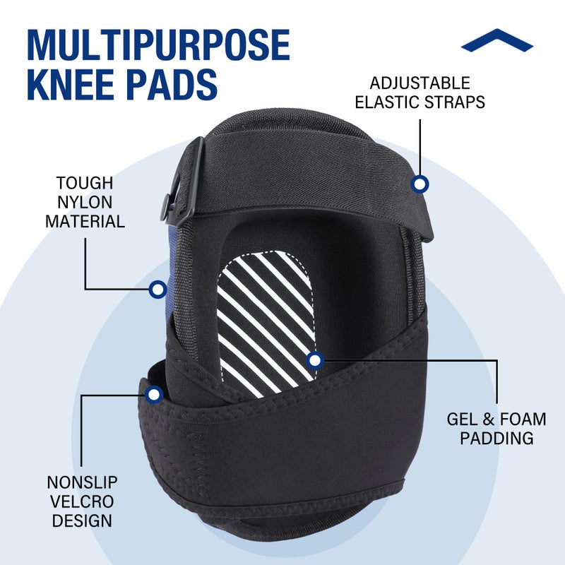 WORKPRO Knee Pads for Work, Construction Knee Pads, Safety Kneepads with Ergonomic Gel Cushion and Foam Padding for Gardening, Carpentry, Welding, Roofing, Cleaning - Image 2
