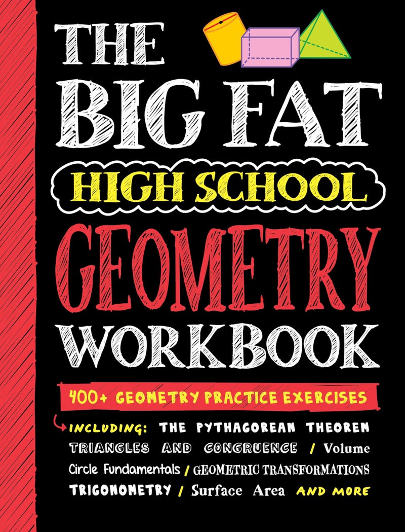Workman Big Fat High School Geometry Workbook: 400+ Geometry Practice Exercises (Big Fat Notebooks) - Image 1