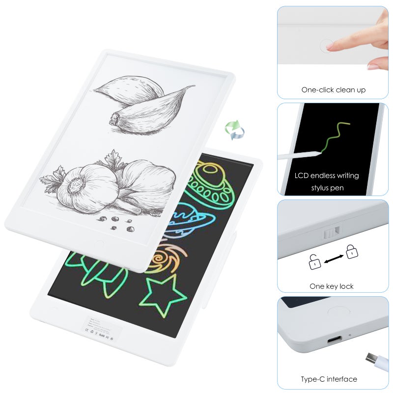 2-in-1 Drawing and Copy Board Rechargeable LED Light Box Tracer Tracing Light Tray and LCD Writing Board eBook Writing & Drawing Board Doodle Board Handwriting Paper Drawing Board - Image 3