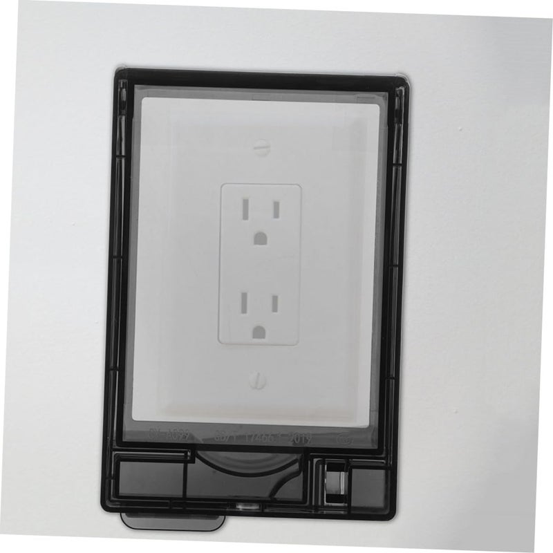 غطاء مخرج أسود أغطية مقابس تصميم مقاوم للتسرب لوحة حائط فاصل كهرباء للمركبات الترفيهية - Image 5