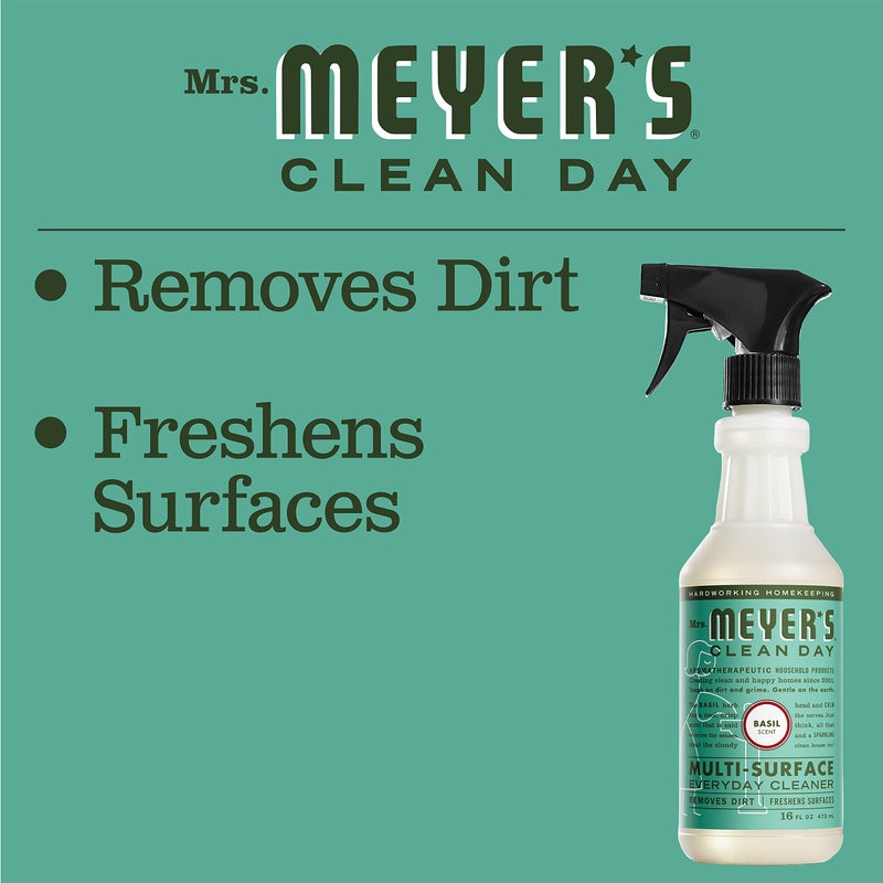 MRS. MEYER'S CLEAN DAY All-Purpose Cleaner Spray, Basil, 16 fl. oz - Image 4