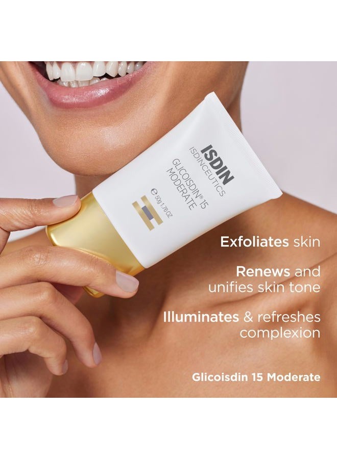ISDIN جليكواسدين 15 معتدل - جل مقشر للوجه مع حمض الجليكوليك - 1.76 أونصة - Image 3