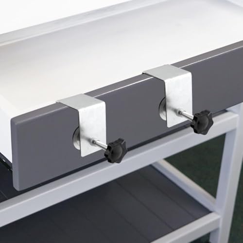 MTRoyaldia Cabinet Drawer Installation Clamps, 2PCS C Clamps Drawer Fixing Clip with Silicone Protect Pad, Woodworking Cabinet Hardware Jig for Door Front Knobs, Pulls Handles Install - Image 3