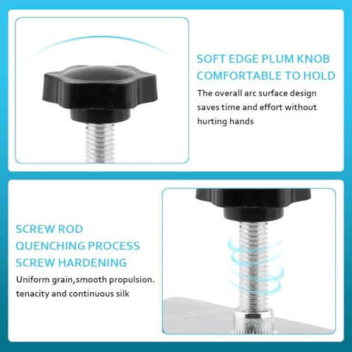 MTRoyaldia Cabinet Drawer Installation Clamps, 2PCS C Clamps Drawer Fixing Clip with Silicone Protect Pad, Woodworking Cabinet Hardware Jig for Door Front Knobs, Pulls Handles Install - Image 5