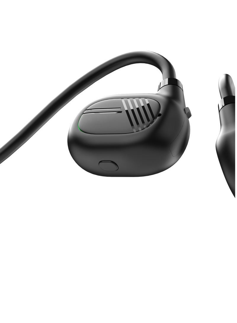 GULFLINK Sports Wireless MP3 Player Neckband Headphone Headset Stereo Waterproof Bluetooth Air Conduction Headphone Black - Image 3