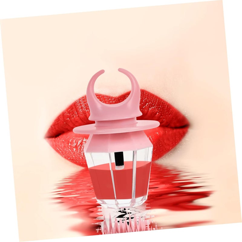 Outanaya 12pcs Ring-shaped Lip Gloss Tubes Empty Diy Lip Gloss Containers for Women Girls Durable and Stylish Lipstick Making Pink - Image 5