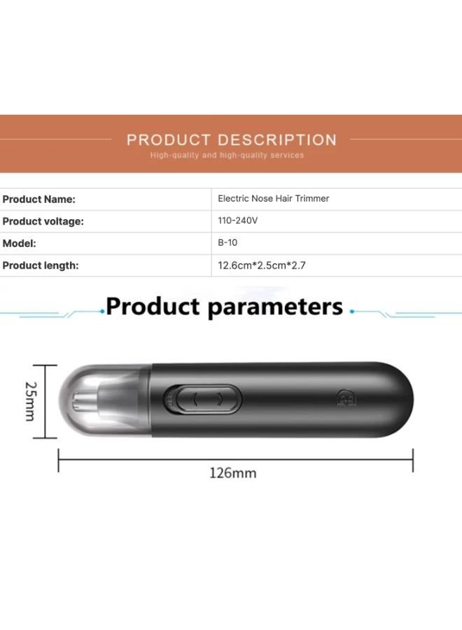 EasyLife Rechargeable Ear Nose Hair Clippers Electric Nose Hair Trimmer  - Image 2
