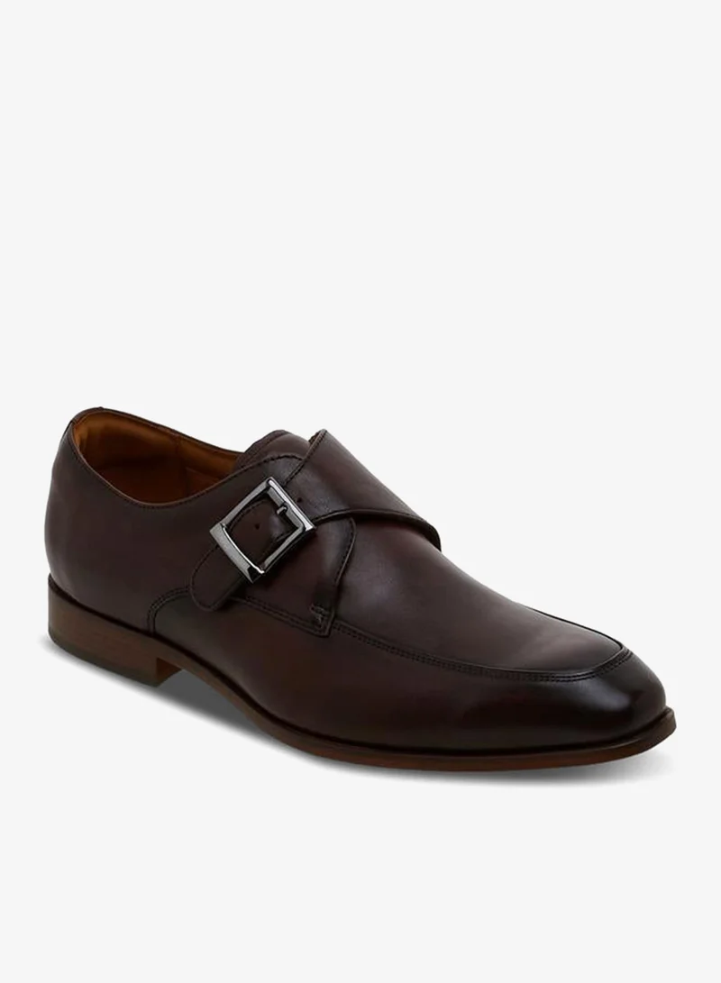 DUCHINI Men Leather Monk Shoes