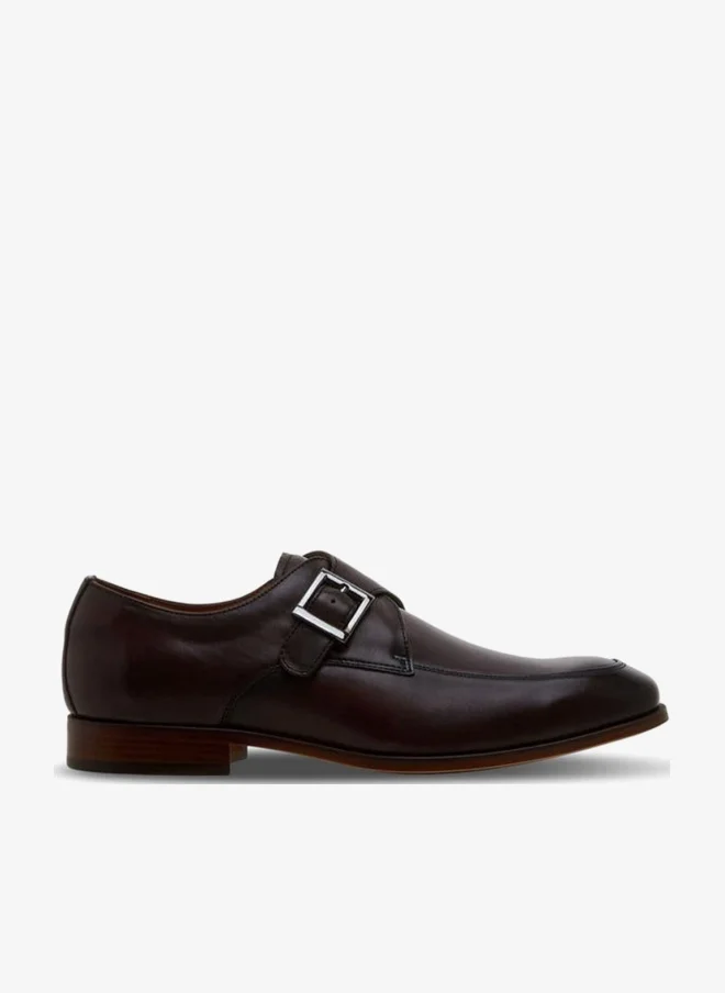 DUCHINI Men Leather Monk Shoes