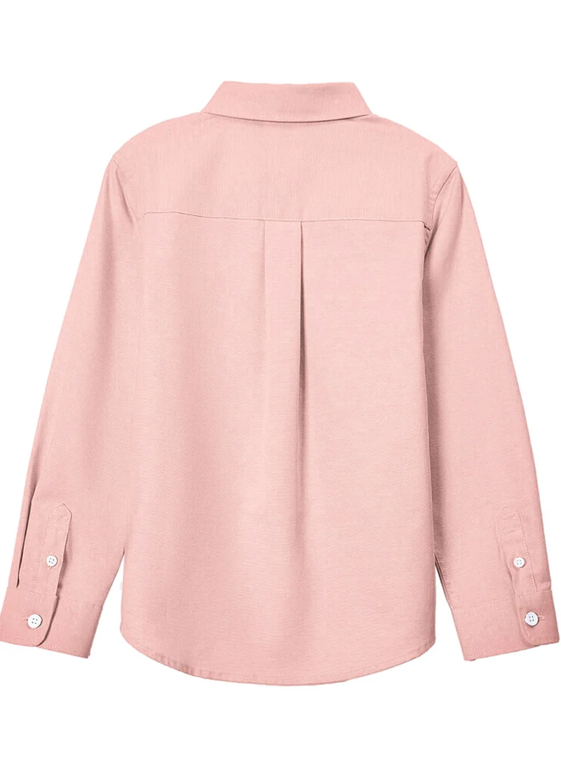 جيوردانو قميص أكسفورد قطني بأكمام طويلة للأطفال