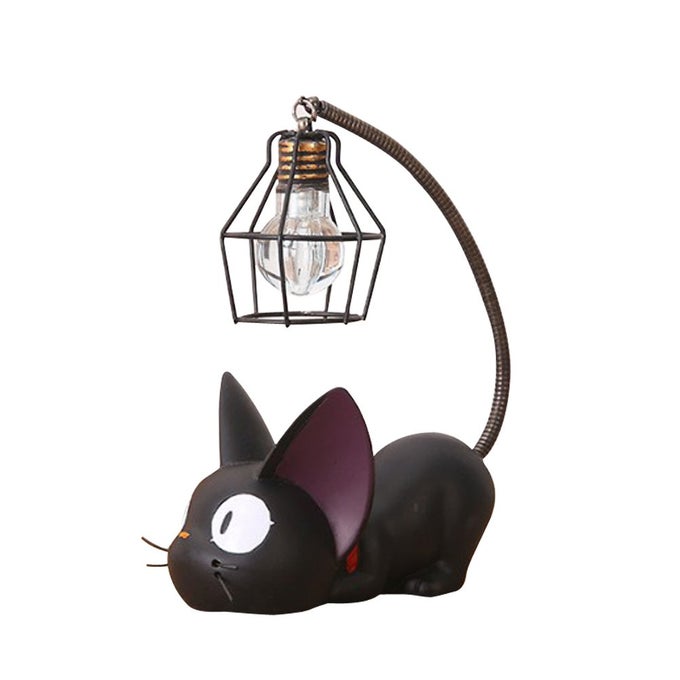 RESIN CAT DESIGN LAMP CREATIVE NIGHT LIGHT TABLE BEDSIDE LAMPS FOR READING IRON WIRE LAMPSHADE31 X 47 X 67INCH