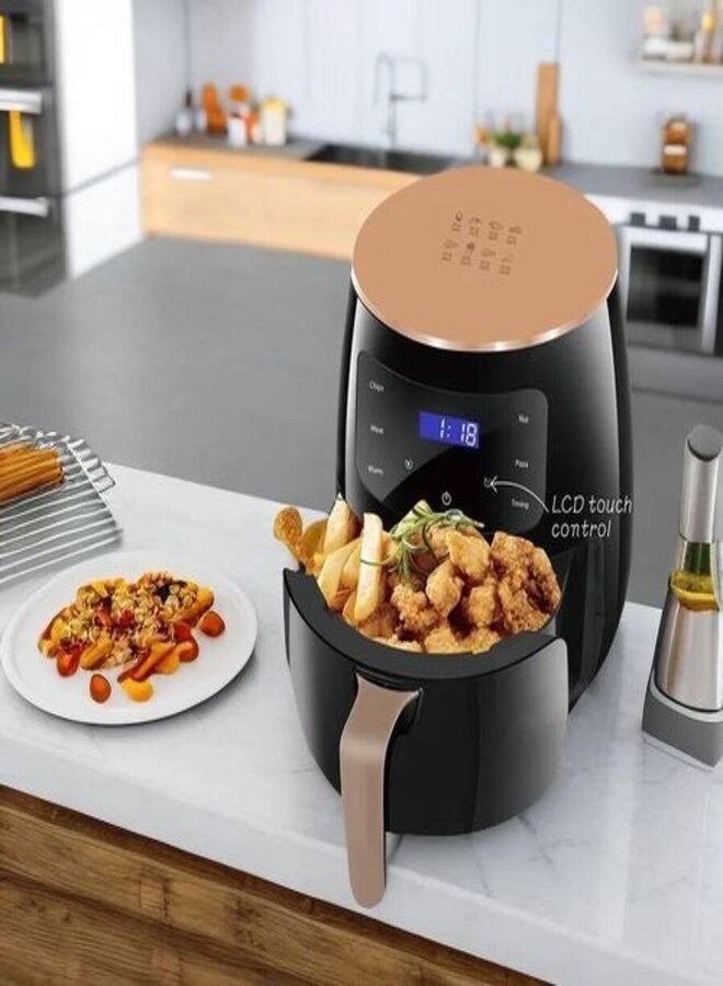 showkah Air Fryer Multifunction 6L Capacity with Non-stick Basket, LED Display Touch Screen, Adjustable Timer and Temperature Control Electric Oven for Oil Free Cooking Machine - Image 1