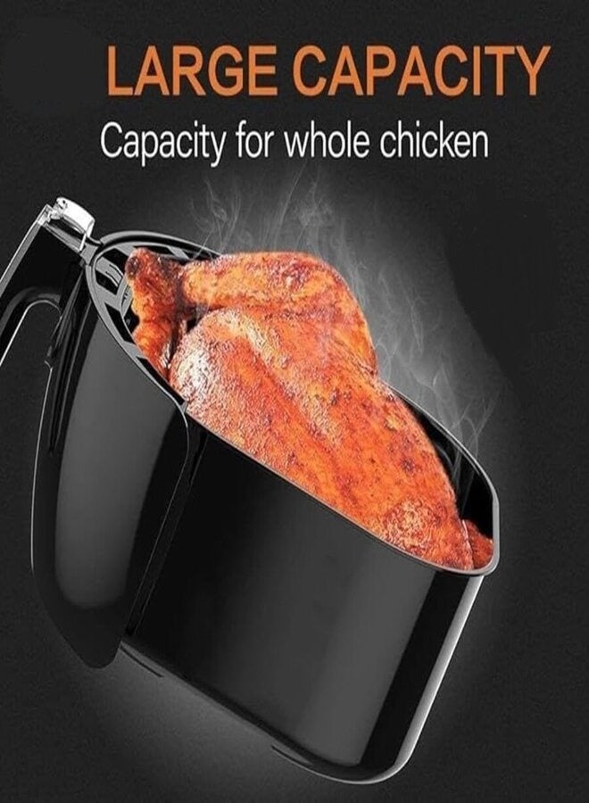 showkah Air Fryer Multifunction 6L Capacity with Non-stick Basket, LED Display Touch Screen, Adjustable Timer and Temperature Control Electric Oven for Oil Free Cooking Machine - Image 3