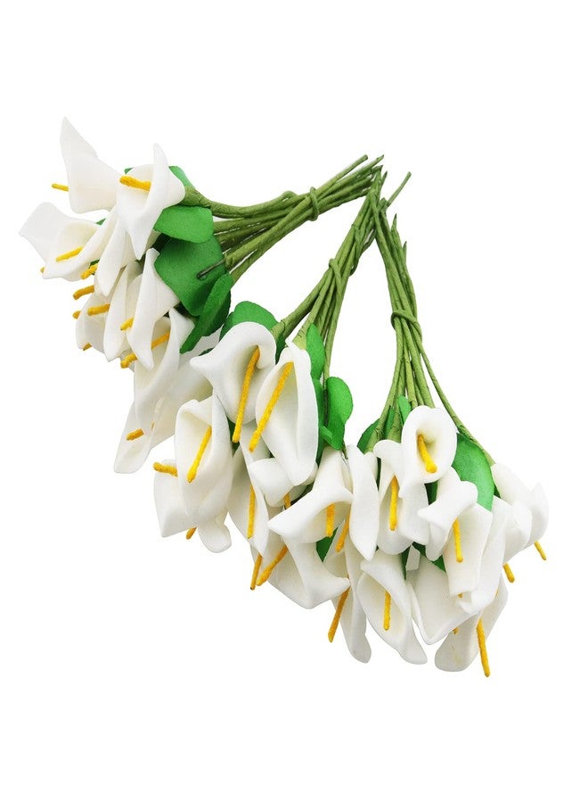 TAODAN 144pcs Artificial Mini Calla Lily Flower Bulb Heads Fake Floral Bouquet Crafts for Wedding Bouquet Party Decorations - Image 1