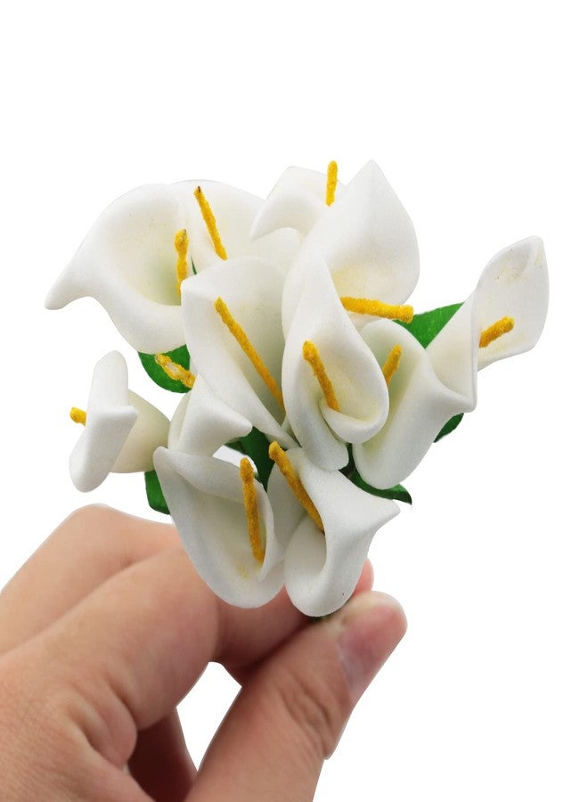 TAODAN 144pcs Artificial Mini Calla Lily Flower Bulb Heads Fake Floral Bouquet Crafts for Wedding Bouquet Party Decorations - Image 3