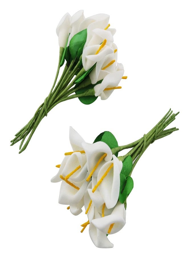 TAODAN 144pcs Artificial Mini Calla Lily Flower Bulb Heads Fake Floral Bouquet Crafts for Wedding Bouquet Party Decorations - Image 2