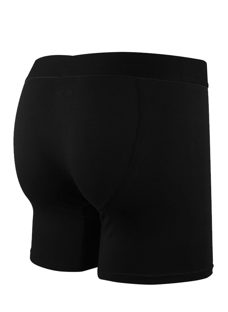 Selecta Now - Mens Boxer Shorts Soft Cotton Underwear Breathable Trunks Black Pouch Fly Briefs - Image 1