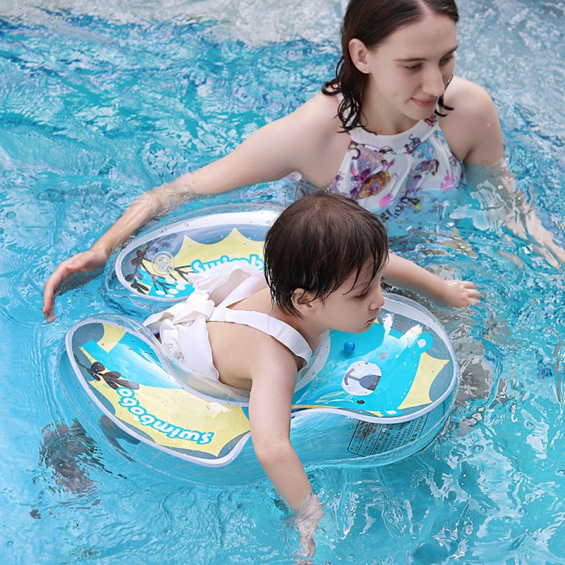 Swimbobo Cute Baby Pool Float Inflatable Baby Swim Float Baby Swimming Float Ring Toddler Pool Float for 6-36 Months Baby Boys Girls Swim Trainer Float - Image 3