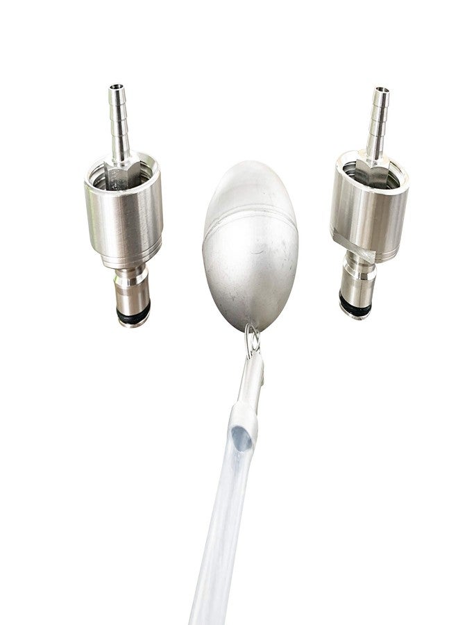 طقم ضغط FermZilla من الفولاذ المقاوم للصدأ لبرميل FermZilla سعة 27 لترًا، يناسب الموديل المخروطي والمستدير، مع غطاءين للكربنة لبرميل تخمير البيرة المنزلي. - Image 3