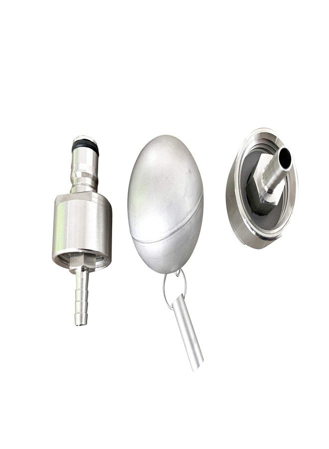 طقم ضغط FermZilla من الفولاذ المقاوم للصدأ لبرميل FermZilla سعة 27 لترًا، يناسب الموديل المخروطي والمستدير، مع غطاءين للكربنة لبرميل تخمير البيرة المنزلي. - Image 5