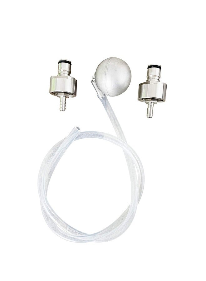 طقم ضغط FermZilla من الفولاذ المقاوم للصدأ لبرميل FermZilla سعة 27 لترًا، يناسب الموديل المخروطي والمستدير، مع غطاءين للكربنة لبرميل تخمير البيرة المنزلي. - Image 2