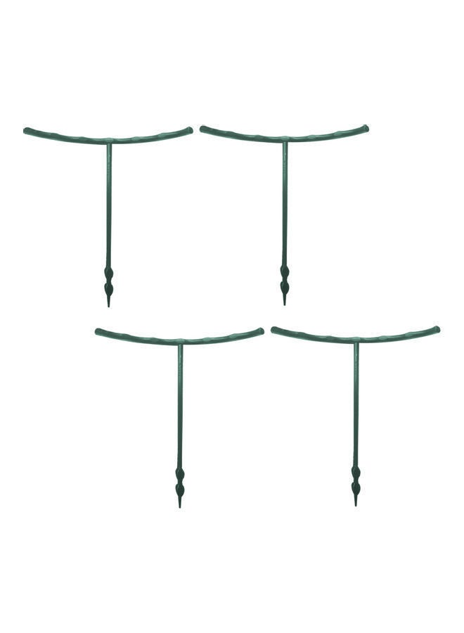 NIBEMINENT 4-Piece Unique Design Support Cage for Growing Plant Green - Image 1