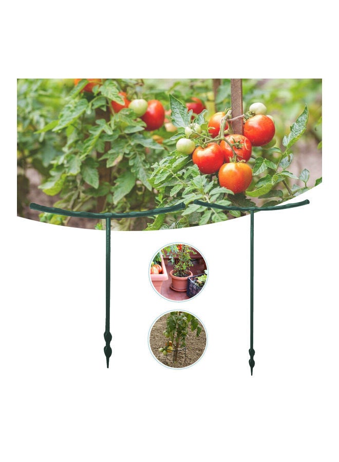 NIBEMINENT 4-Piece Unique Design Support Cage for Growing Plant Green - Image 2