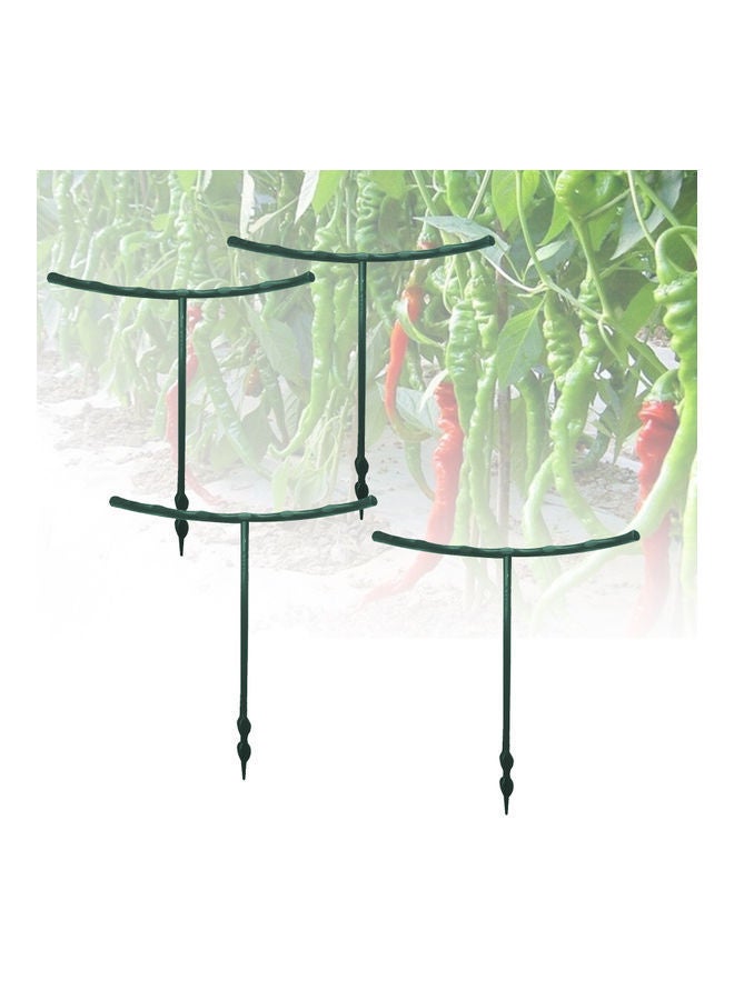 NIBEMINENT 4-Piece Unique Design Support Cage for Growing Plant Green - Image 3