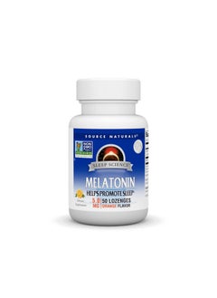 Source Naturals Melatonin 5 Mg 50 Orange Flavored Lozenges  - Image 1