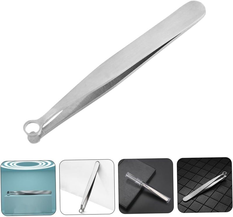 Manual Nose Hair Trimmer for Men Round Head Nasal Hair Clip Safe and Portable Precision Tweezer for Quick - Image 4
