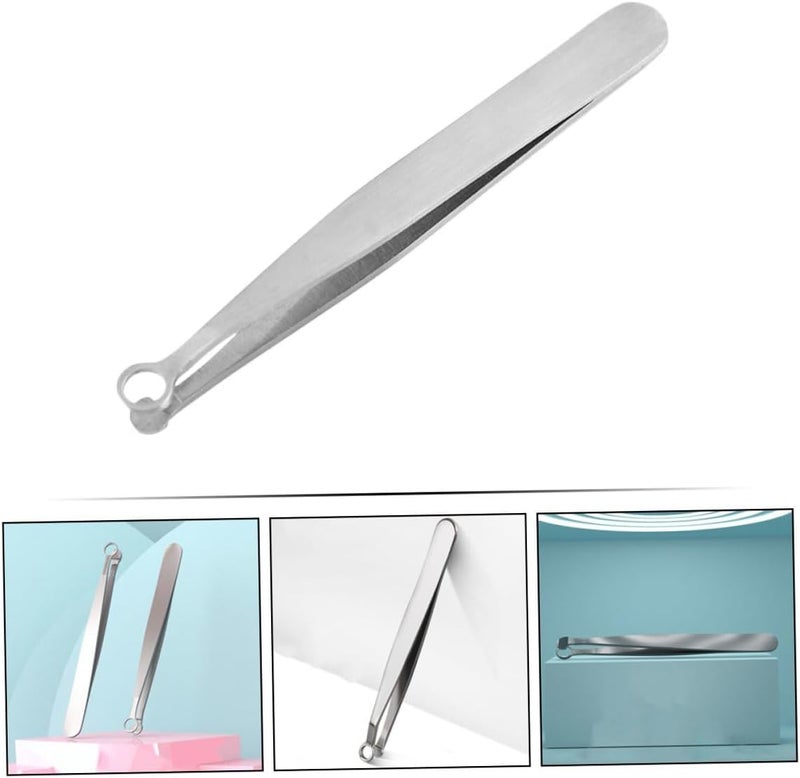 Manual Nose Hair Trimmer for Men Round Head Nasal Hair Clip Safe and Portable Precision Tweezer for Quick - Image 3
