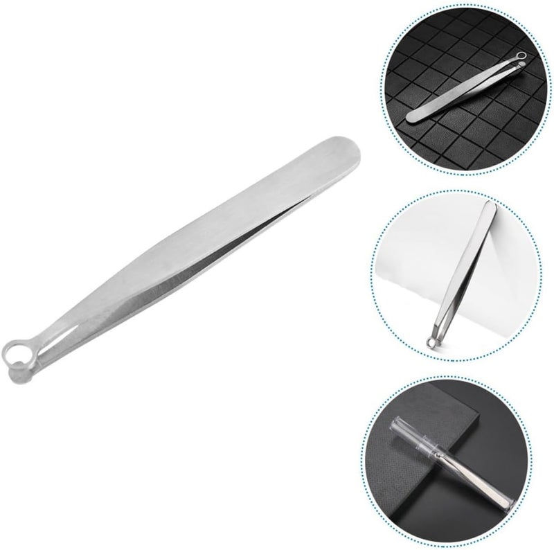 Manual Nose Hair Trimmer for Men Round Head Nasal Hair Clip Safe and Portable Precision Tweezer for Quick - Image 2