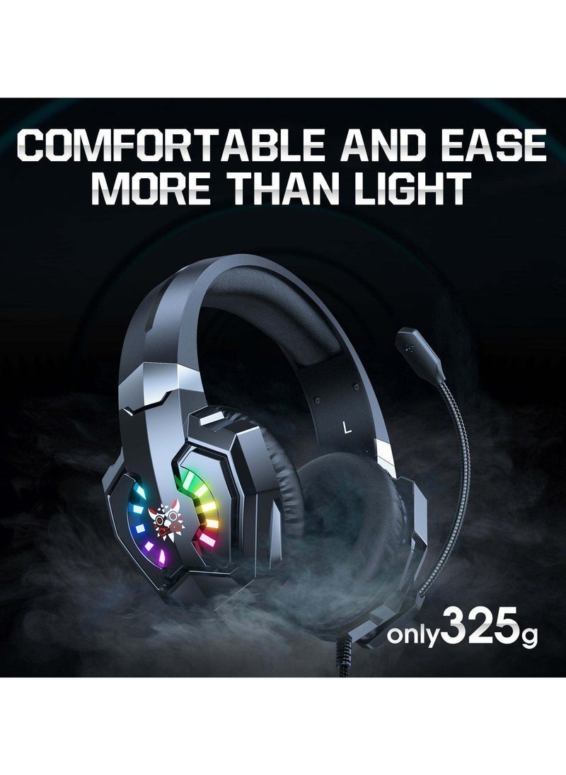JAJEEK X32 RGB Earphone Gamer | Wired Noise Cancelling Gaming Headphones, Immersive Sound, Built-In Mic, Comfortable Fit, Dynamic RGB Lighting, High-Performance for Mobile and PC Gaming - Image 5