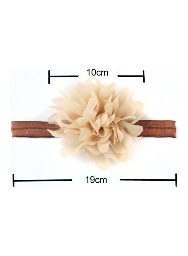 NIBEMINENT Baby Girl Elastic Hairband Children Hair Wear Flower Headband Red - Image 3