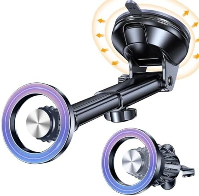 Coolpow for MagSafe Car Mount【Windshield+Vent+Dash】Magnetic Phone Holder for Car Phone Holder Mount Cell Phone Holders for Your Car Accessories Suction Phone Mount for Car Truck Stand for iPhone 17 16 - Image 1