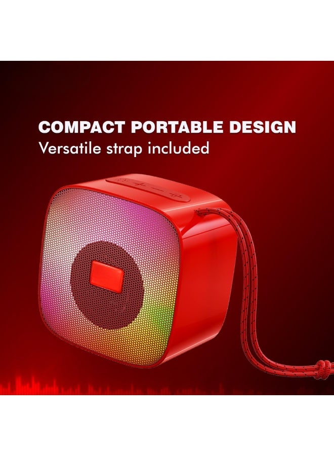 ROCK LIGHT Portable Wireless Bluetooth Speaker with RGB Light – 5W Output, TF Card, USB & FM Radio Support – Compact Stereo Speaker for Travel, Outdoor & Indoor Use - Image 3