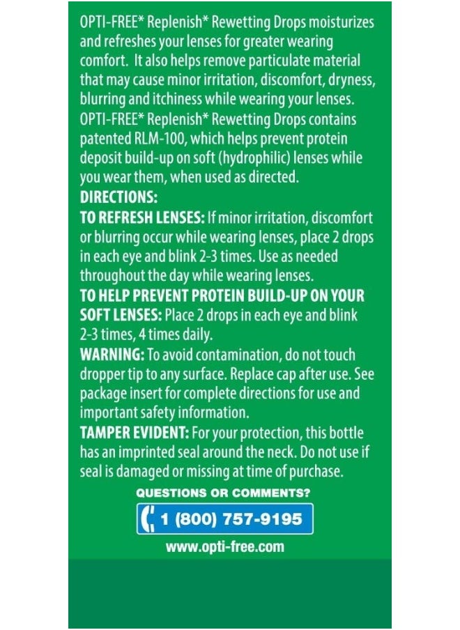 Opti-Free - Opti-Free Replenish Rewetting Drops, 10-mL - Image 1
