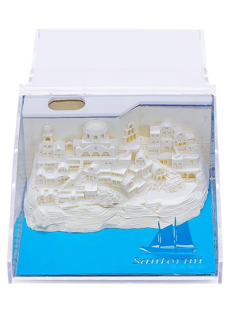 Generic Aegean Sea Paper Carving 3D Notebook Desktop Decoration Gift  - Image 1