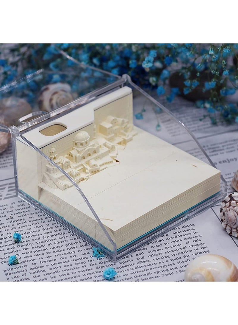 Generic Aegean Sea Paper Carving 3D Notebook Desktop Decoration Gift  - Image 4